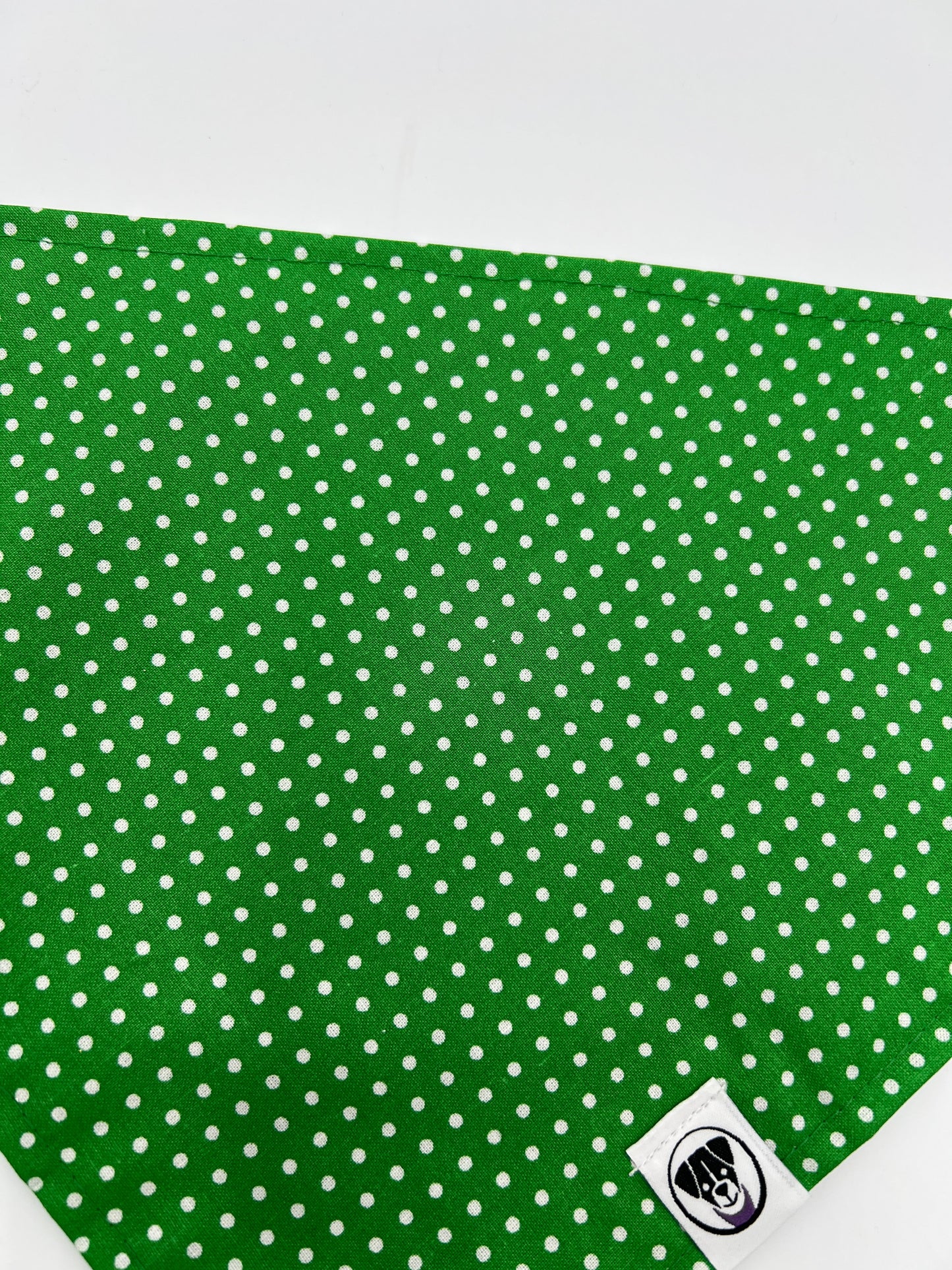 Saint Patrick's Day Pet Bandana Green Polkadot
