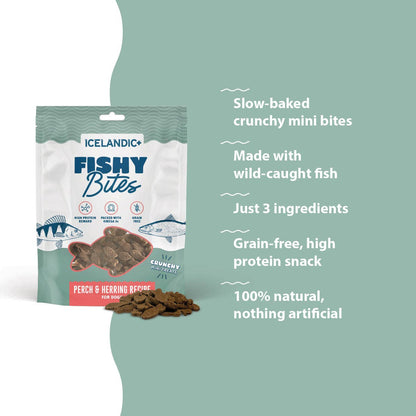 Icelandic+ - Fishy Bites Perch and Herring Treats for Dogs