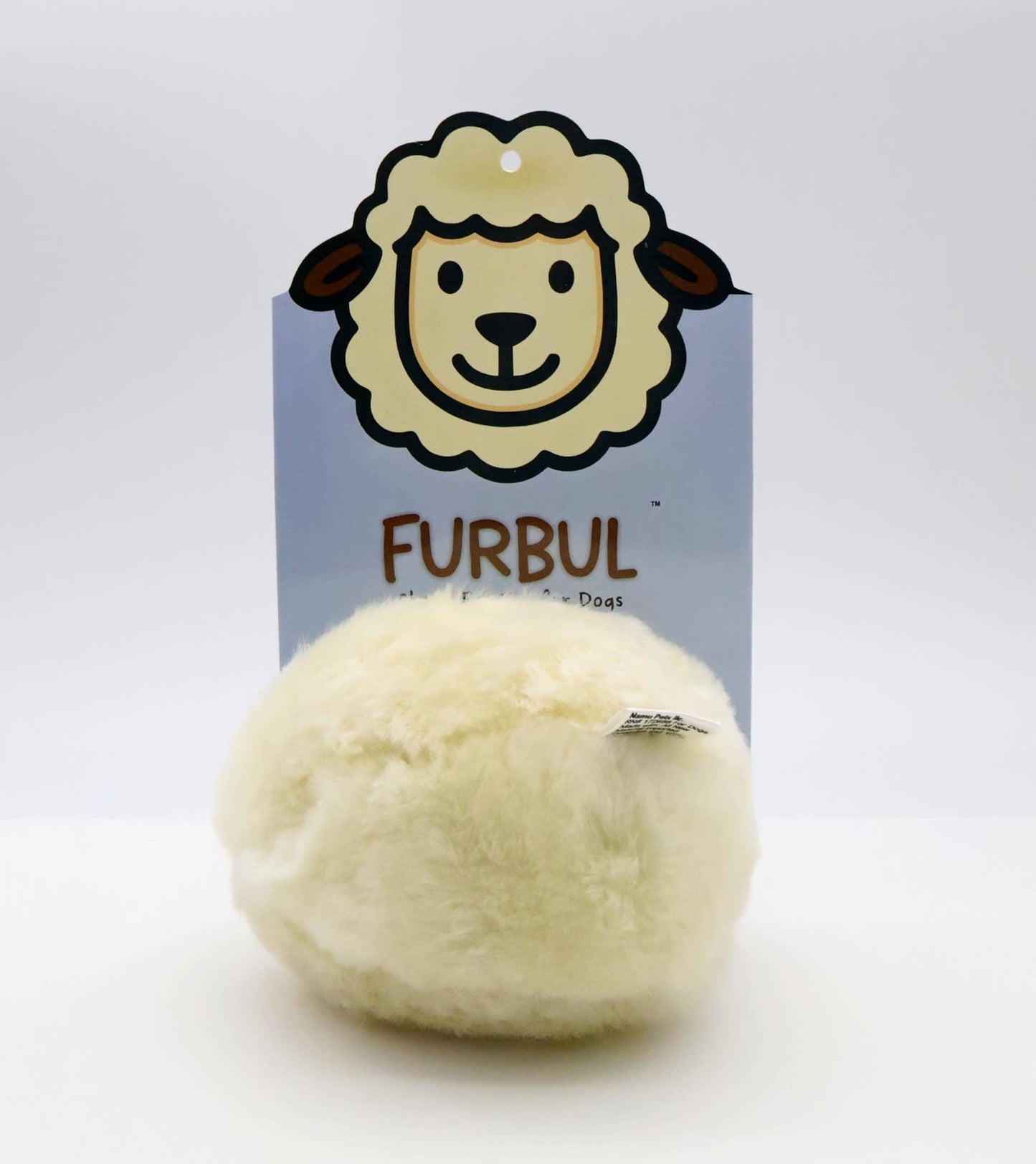 Herders Choice - Furbul   Real Sheep Fur Cuddle Ball for Dogs and Cats