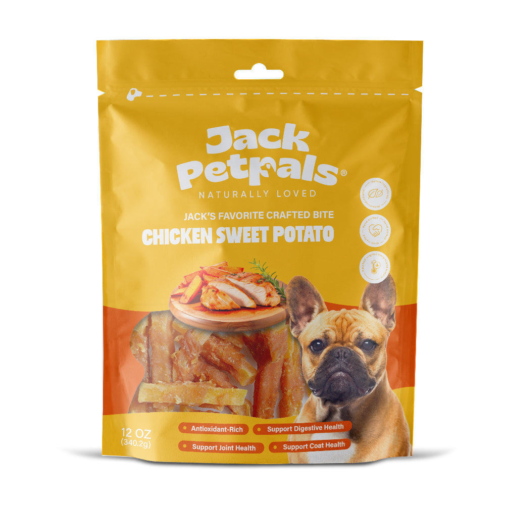 Jack PetPals Crafted Bite Chicken Sweet Potato Dog Treats (12oz) - Doot's Pet LLC Collars For A Cause