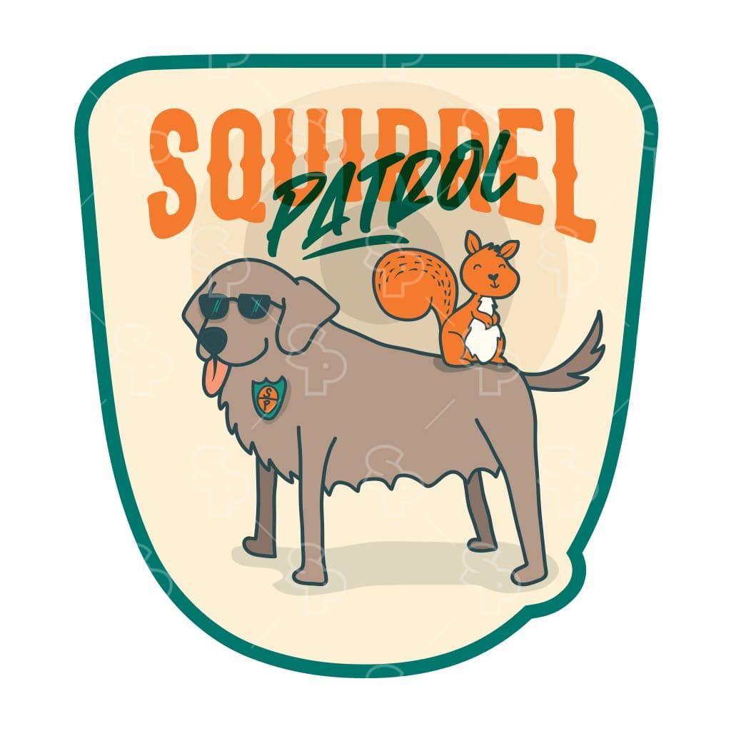 Two Feet Treats - Squirrel Patrol - Sticker