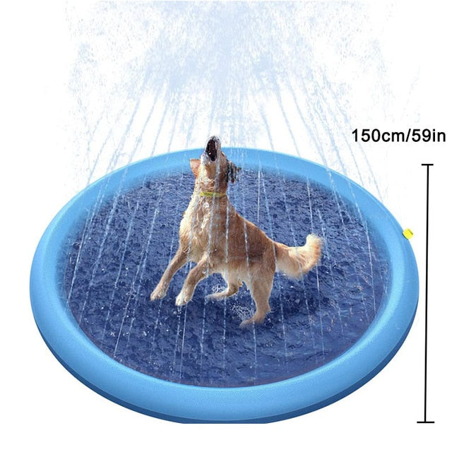 Pet Dog Sprinkler Pad Play Cooling Mat - Doot's Pet LLC Collars For A Cause