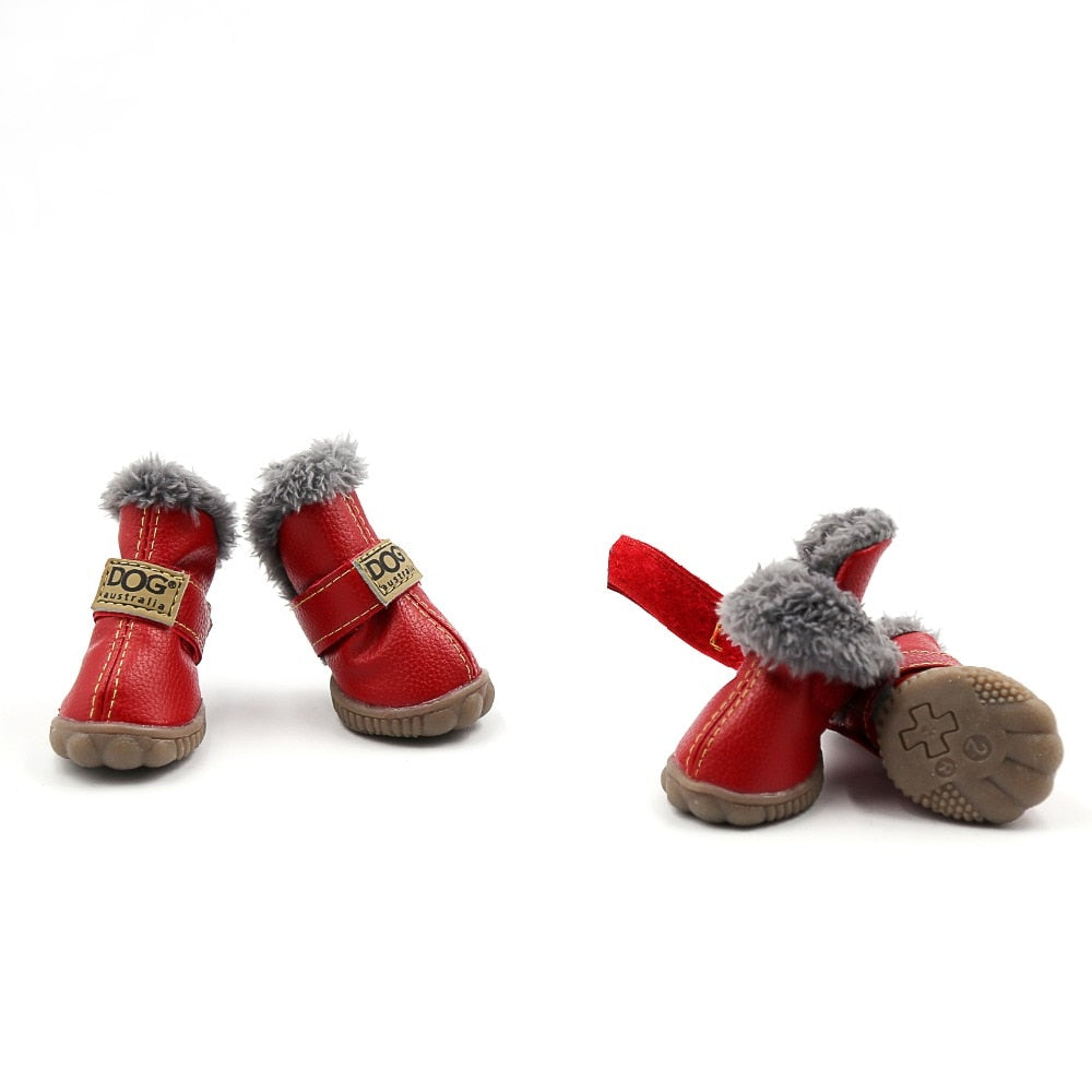 Dog Australia Waterproof Fleece-Lined Warm Dog Snow Boots - Doot's Pet LLC Collars For A Cause