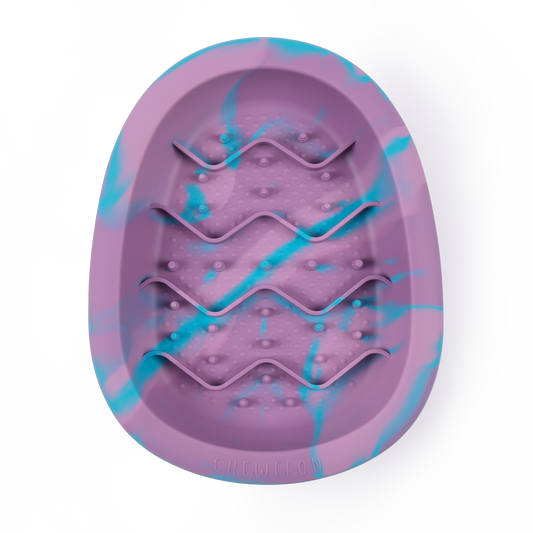 CHEWFFON - CHEWFFON Interactive Dog Lick Bowl-Blueberry Large
