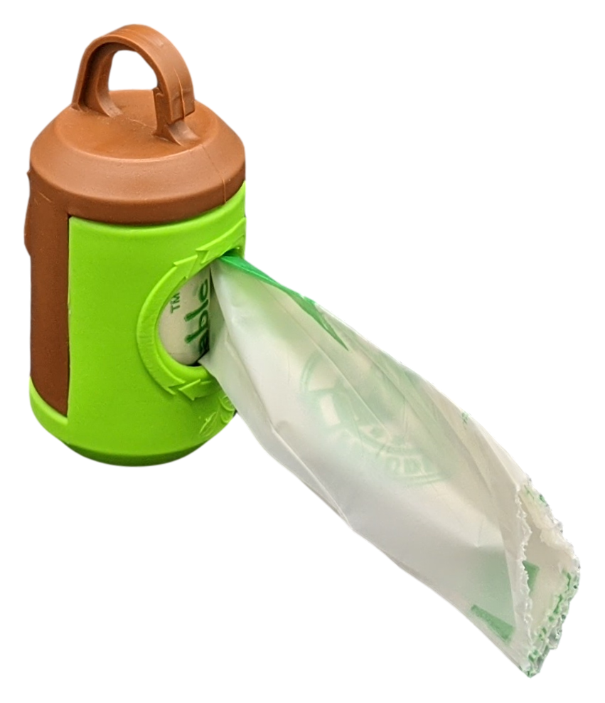 beyondGREEN Dog Poop Bag Leash Dispenser – Clip-On Holder Fits Standard Rolls – Durable & Portable - Doot's Pet LLC Collars For A Cause