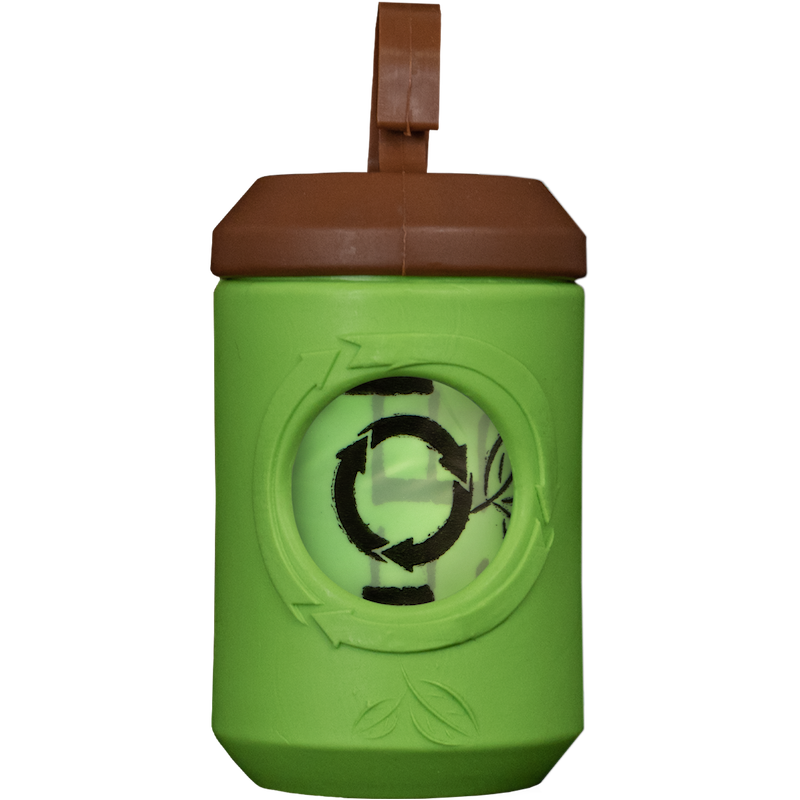 beyondGREEN Dog Poop Bag Leash Dispenser – Clip-On Holder Fits Standard Rolls – Durable & Portable - Doot's Pet LLC Collars For A Cause
