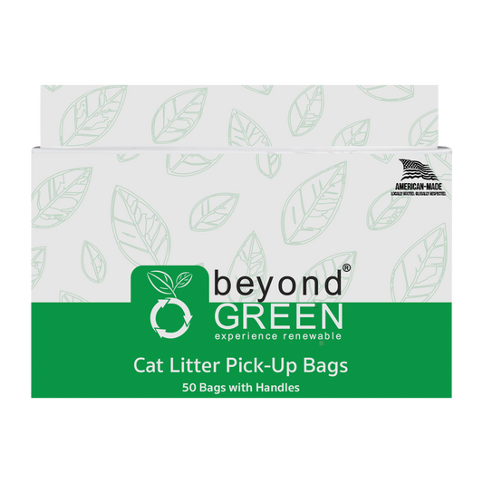 beyondGREEN Cat Litter Bags with Handles – Made in USA, Leak-Resistant & Easy-Tie - Doot's Pet LLC Collars For A Cause