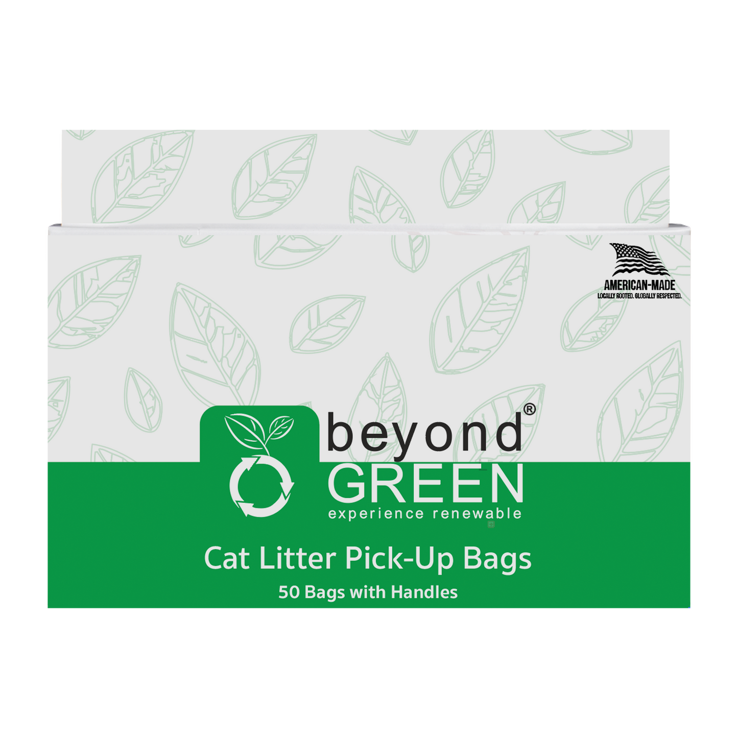 beyondGREEN Cat Litter Bags with Handles – Made in USA, Leak-Resistant & Easy-Tie - Doot's Pet LLC Collars For A Cause