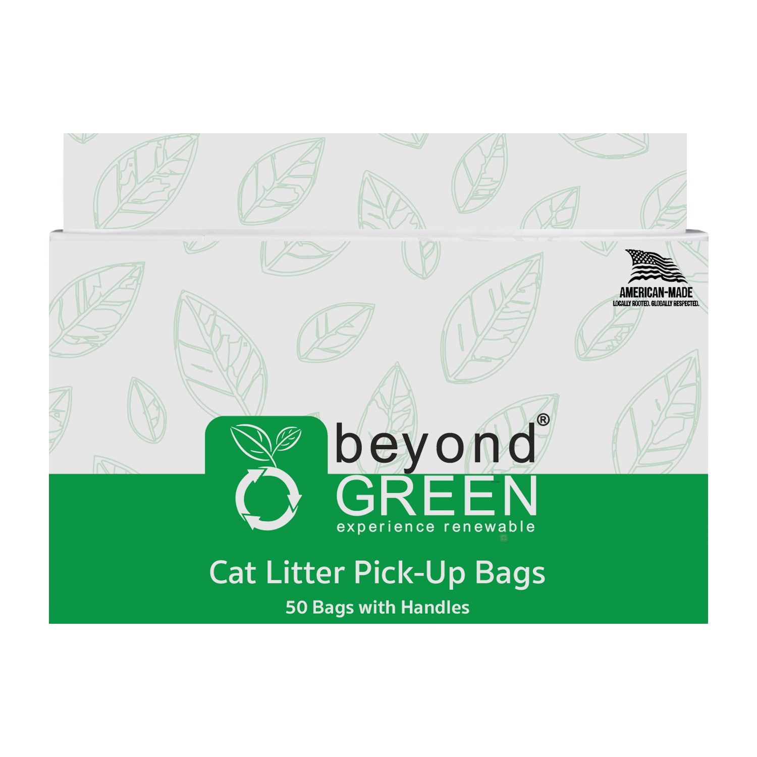 beyondGREEN Cat Litter Bags with Handles – Made in USA, Leak-Resistant & Easy-Tie - Doot's Pet LLC Collars For A Cause