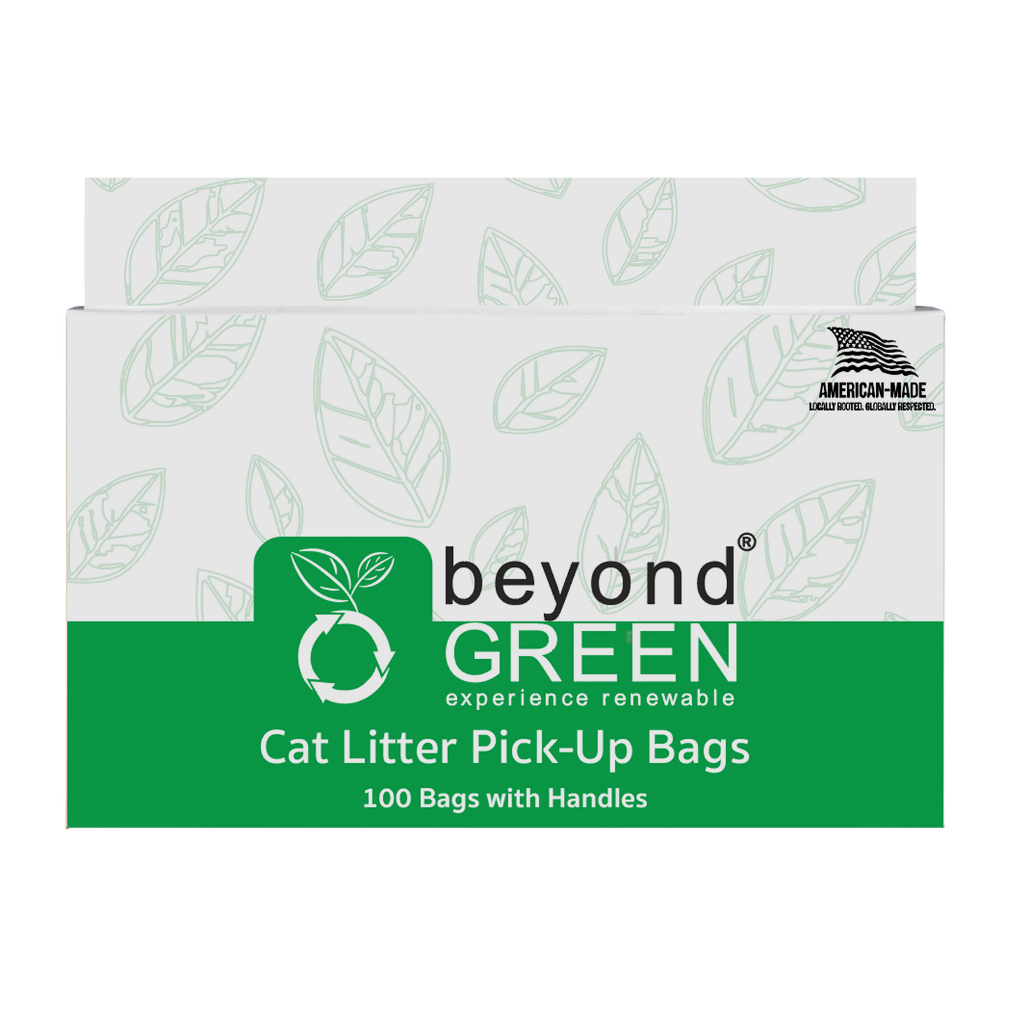 beyondGREEN Cat Litter Bags with Handles – Made in USA, Leak-Resistant & Easy-Tie - Doot's Pet LLC Collars For A Cause