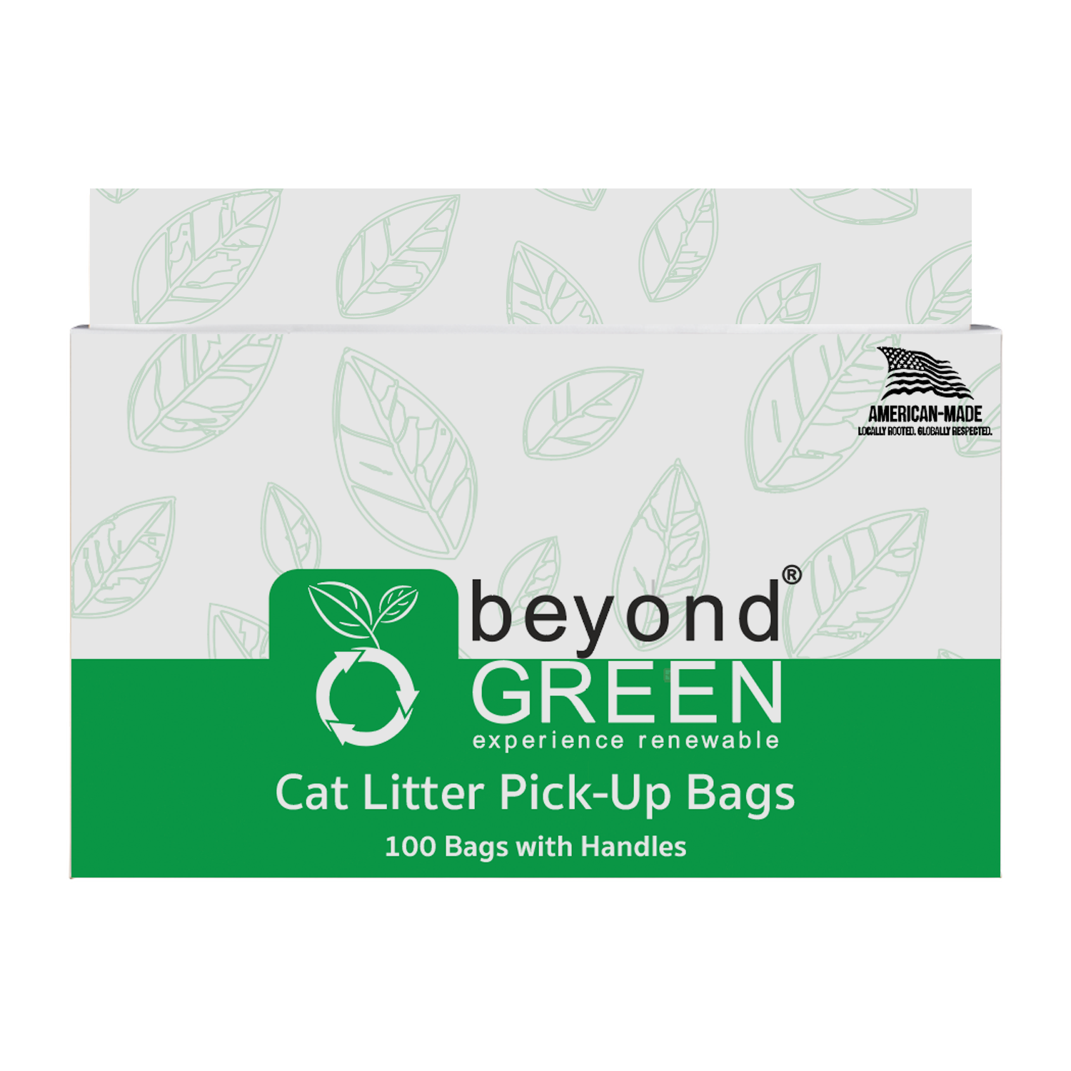 beyondGREEN Cat Litter Bags with Handles – Made in USA, Leak-Resistant & Easy-Tie - Doot's Pet LLC Collars For A Cause