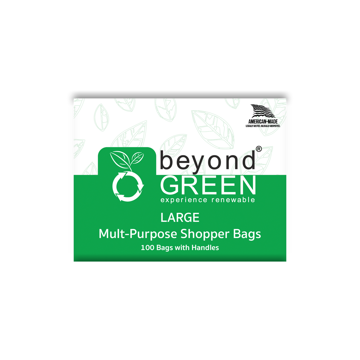 beyondGREEN Large Multi-Purpose Shopper Bags – Made in USA, Tear-Resistant & Leak-Resistant - Doot's Pet LLC Collars For A Cause