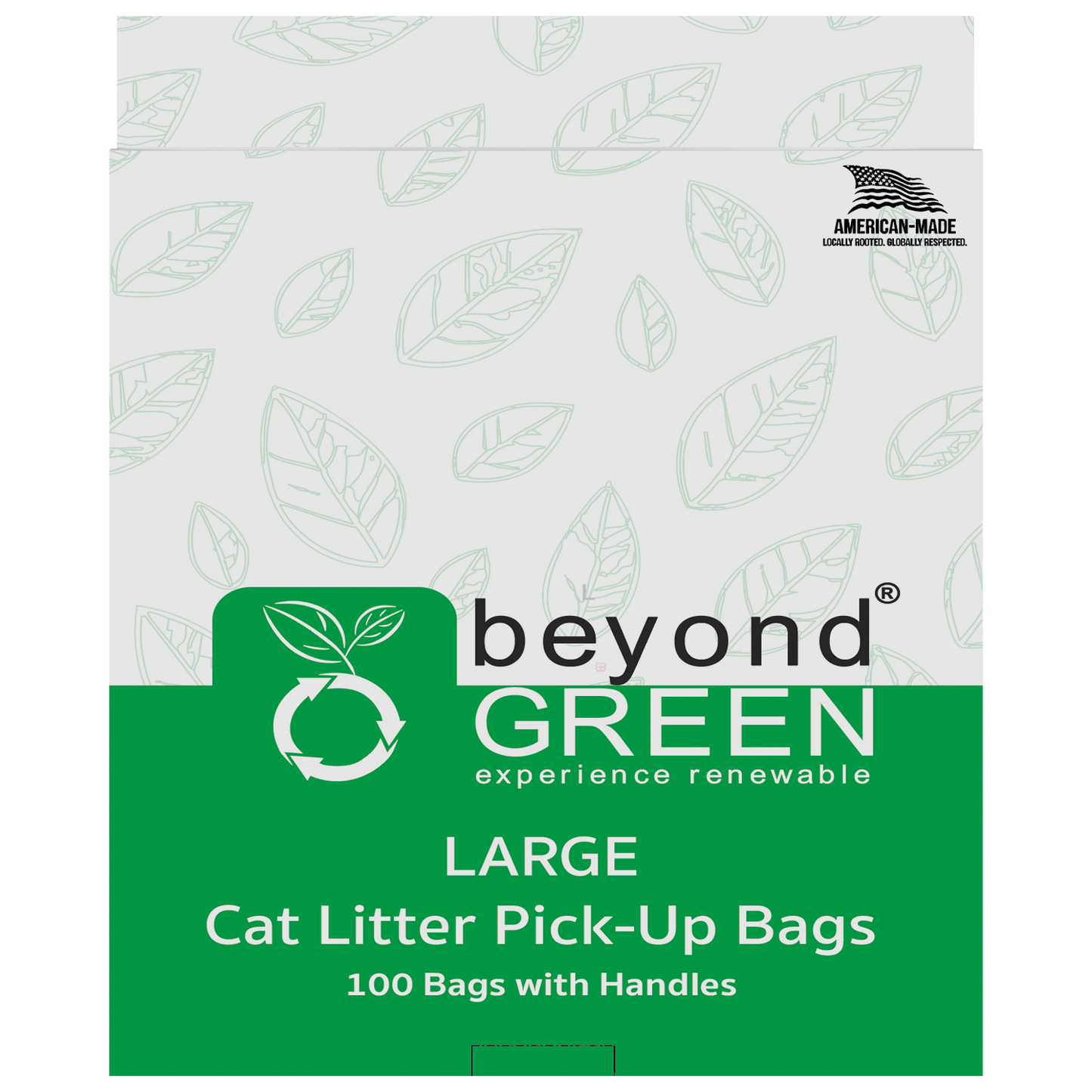 beyondGREEN Cat Litter Bags with Handles – Made in USA, Leak-Resistant & Easy-Tie - Doot's Pet LLC Collars For A Cause
