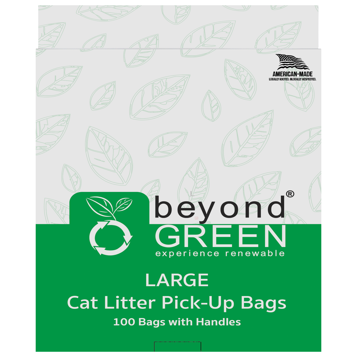 beyondGREEN Cat Litter Bags with Handles – Made in USA, Leak-Resistant & Easy-Tie - Doot's Pet LLC Collars For A Cause