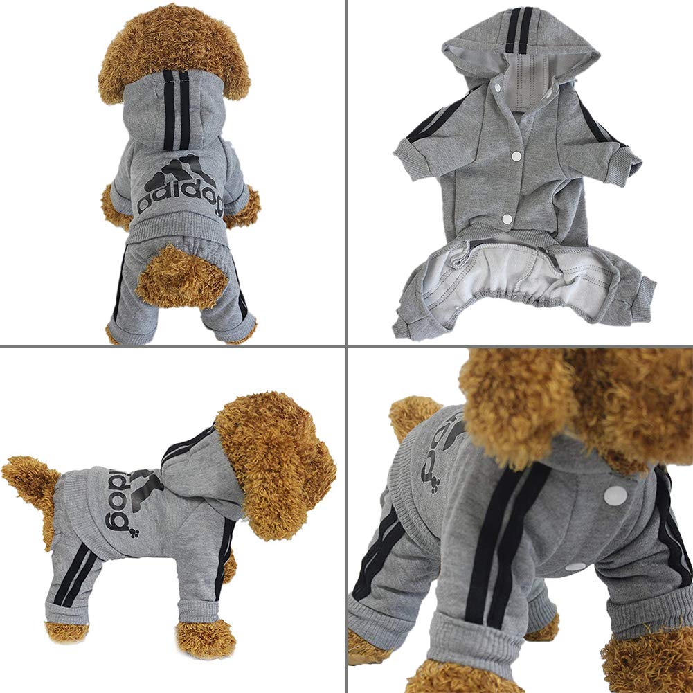 Adidog Hoodie | Small to Medium Dogs - Doot's Pet LLC Collars For A Cause