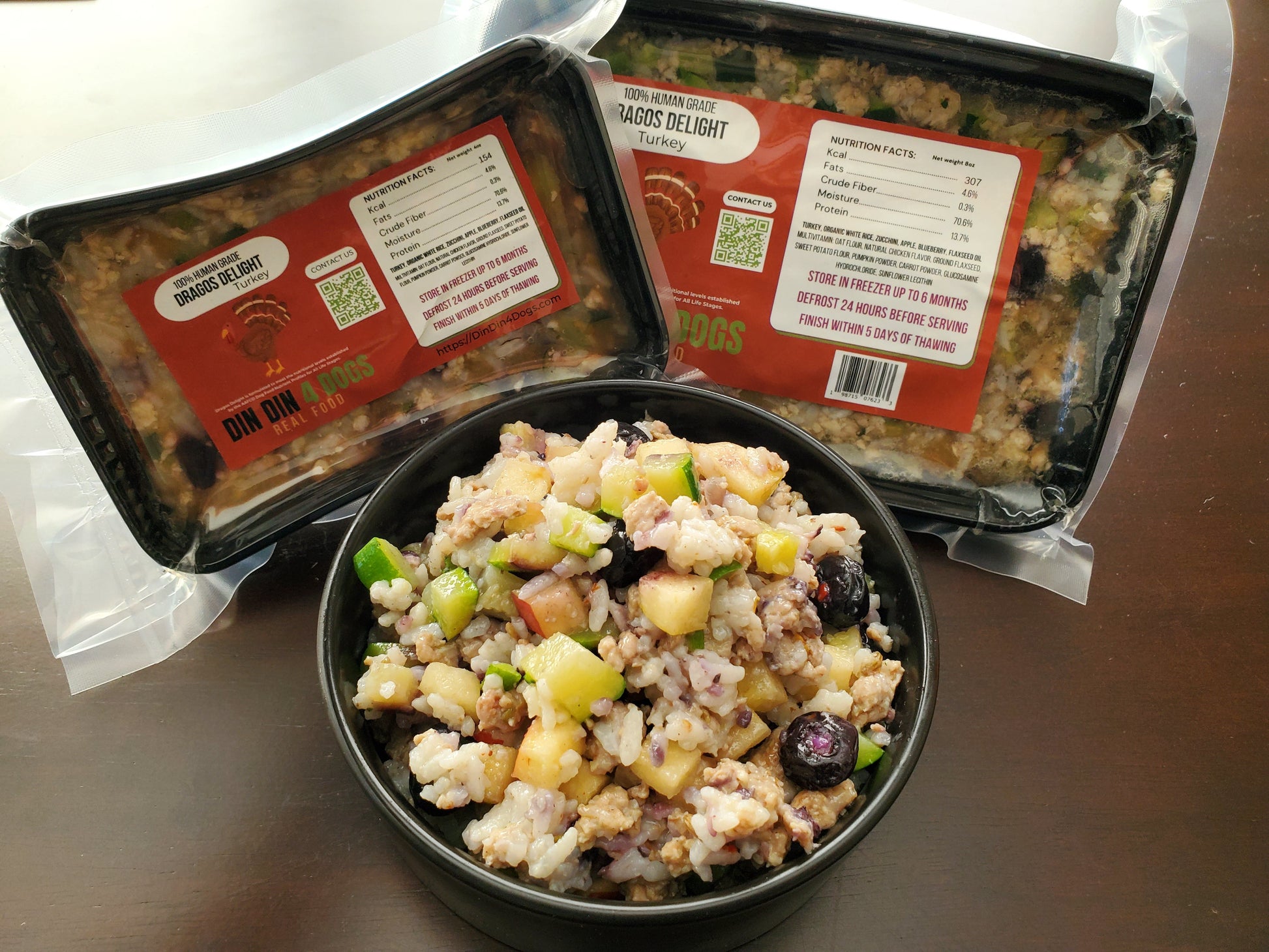 Chicken and Turkey  Combo - case includes 24, 8oz meals - Doot's Pet LLC Collars For A Cause