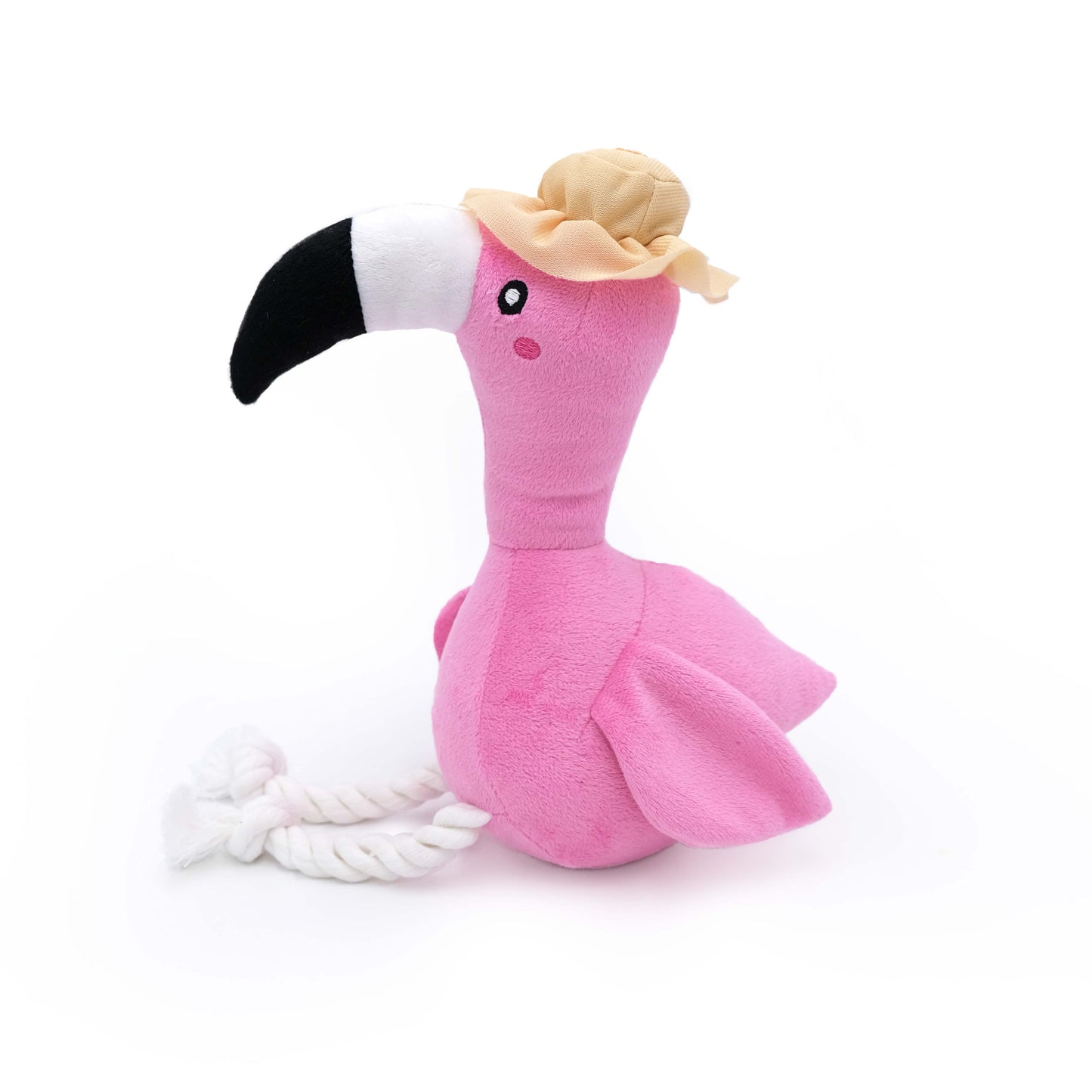 ZippyPaws - Playful Pal - Freya the Flamingo - Dog Toy
