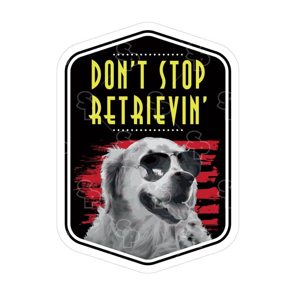 Two Feet Treats - Don't Stop Retreivin' - Sticker