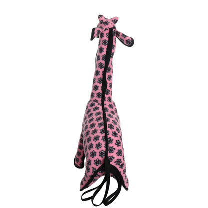Tuffy Dog Toys - VIP Products - Tuffy Zoo Giraffe Pink, Tough, Durable Dog Toy
