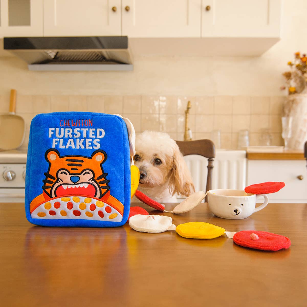 CHEWFFON - CHEWFFON Frosted Flakes Interactive Cereal Dog Puzzle Toy