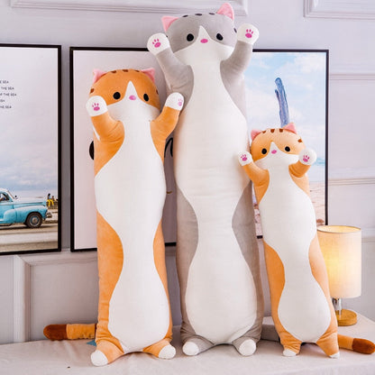 Plush Long Cat Body Pillow