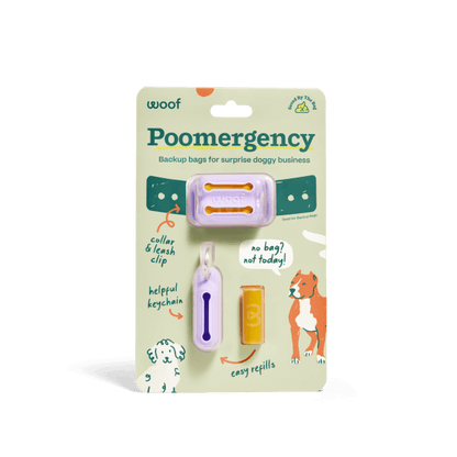 Woof - Poomergency - Lavender - Doot's Pet LLC Collars For A Cause
