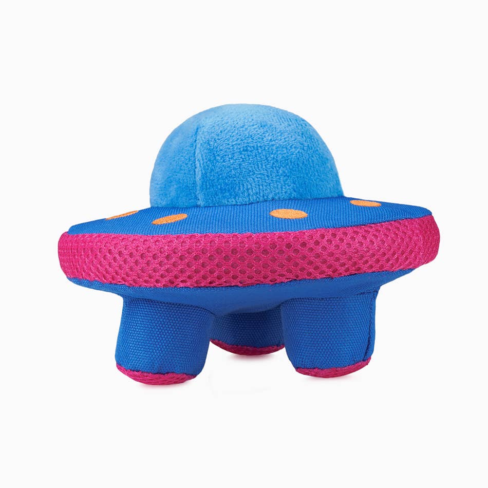 Hugsmart Products Inc - HugSmart Pet - Space Paws | UFO - Dog Plush Toy