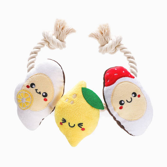 Hugsmart Products Inc - HugSmart Pet - Beach Daze | Seaside Oyster - Dog Rope Toy