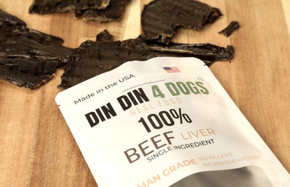 100% Beef Liver Dog Treats, 5 Ounce Bag, Single Ingredient, High Protein - Doot's Pet LLC Collars For A Cause