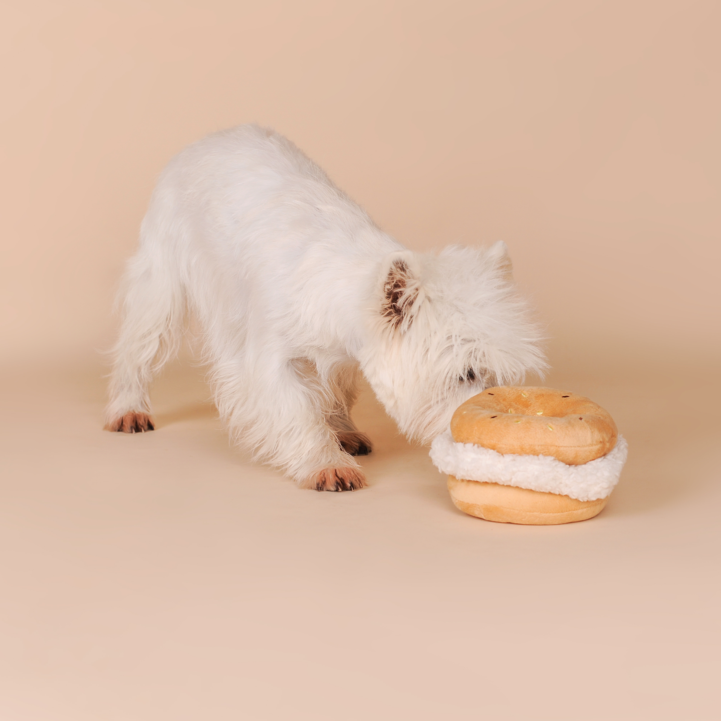 CHEWFFON - CHEWFFON Bagel Plush Squeaky Dog Toy