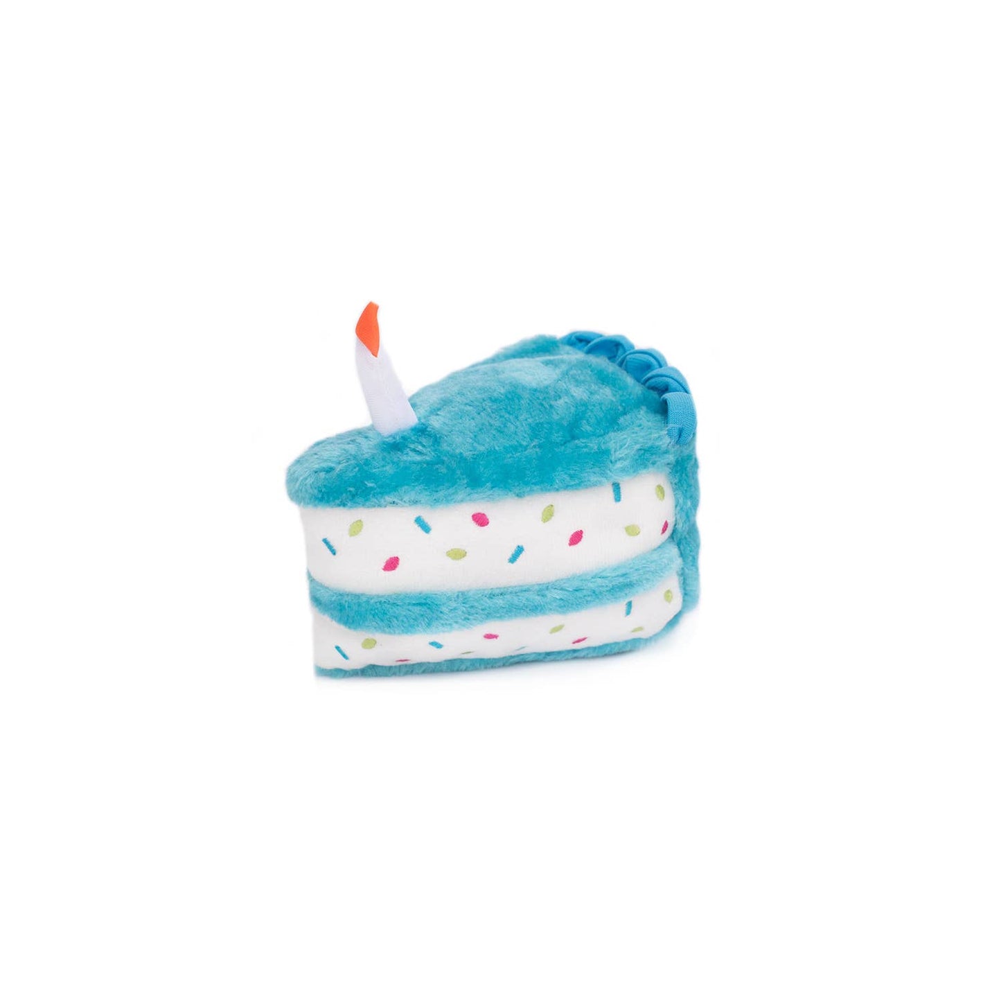 ZippyPaws - Birthday Cake - Blue - Dog Toy