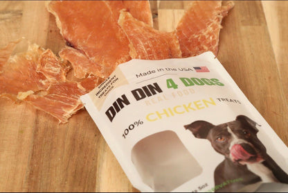 Chicken Treats Dog Treats, 5 Ounce Bag, Single Ingredient, High Protein - Doot's Pet LLC Collars For A Cause