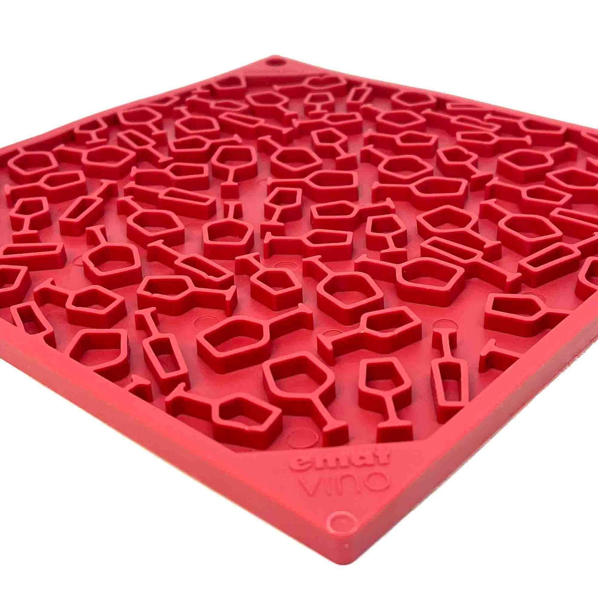 Vino Dog eMat - Enrichment Lick Mat For Dogs and Cats | Wine-Inspired Design| SodaPup - Doot's Pet LLC Collars For A Cause
