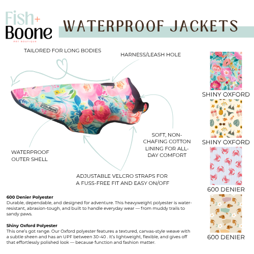 Southern Bloom Dog Coat - Doot's Pet LLC Collars For A Cause
