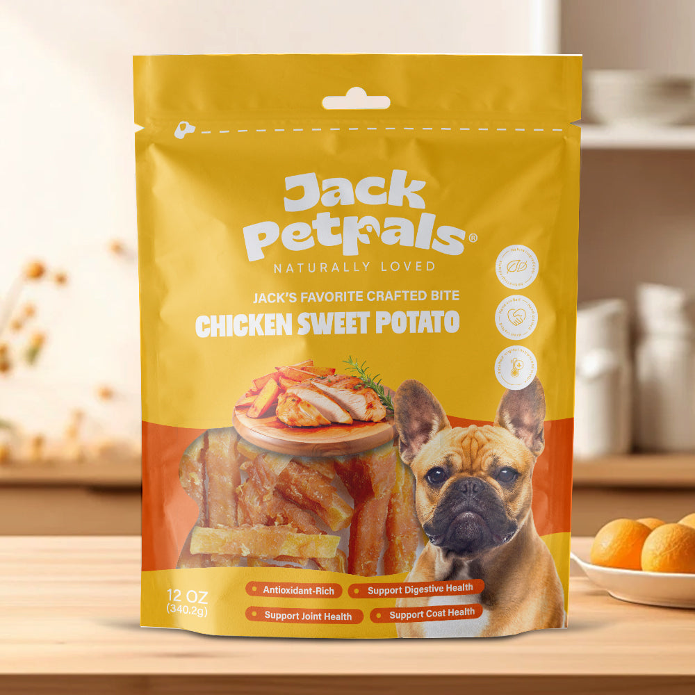 Jack PetPals Crafted Bite Chicken Sweet Potato Dog Treats (12oz) - Doot's Pet LLC Collars For A Cause
