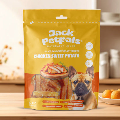 Jack PetPals Crafted Bite Chicken Sweet Potato Dog Treats (12oz) - Doot's Pet LLC Collars For A Cause