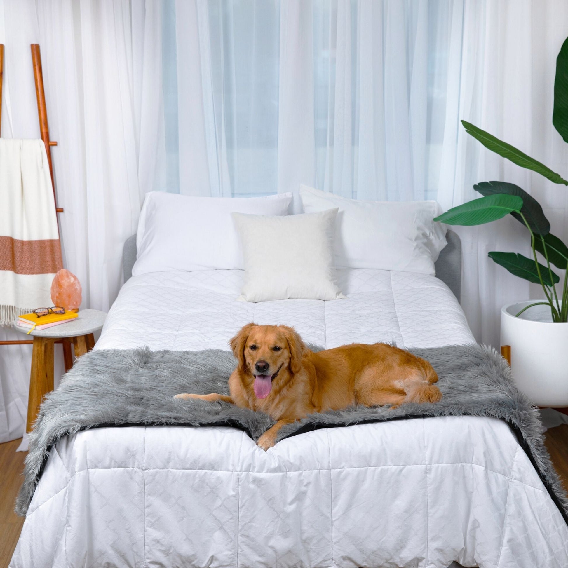 PupProtector™ Waterproof Bed Runner - Charcoal Grey - Doot's Pet LLC Collars For A Cause