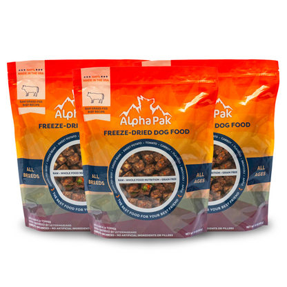 PREMIUM RAW FREEZE DRIED DOG FOOD BEEF - Doot's Pet LLC Collars For A Cause