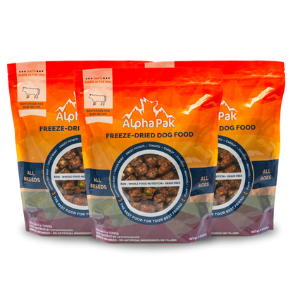 PREMIUM RAW FREEZE DRIED DOG FOOD BEEF - Doot's Pet LLC Collars For A Cause