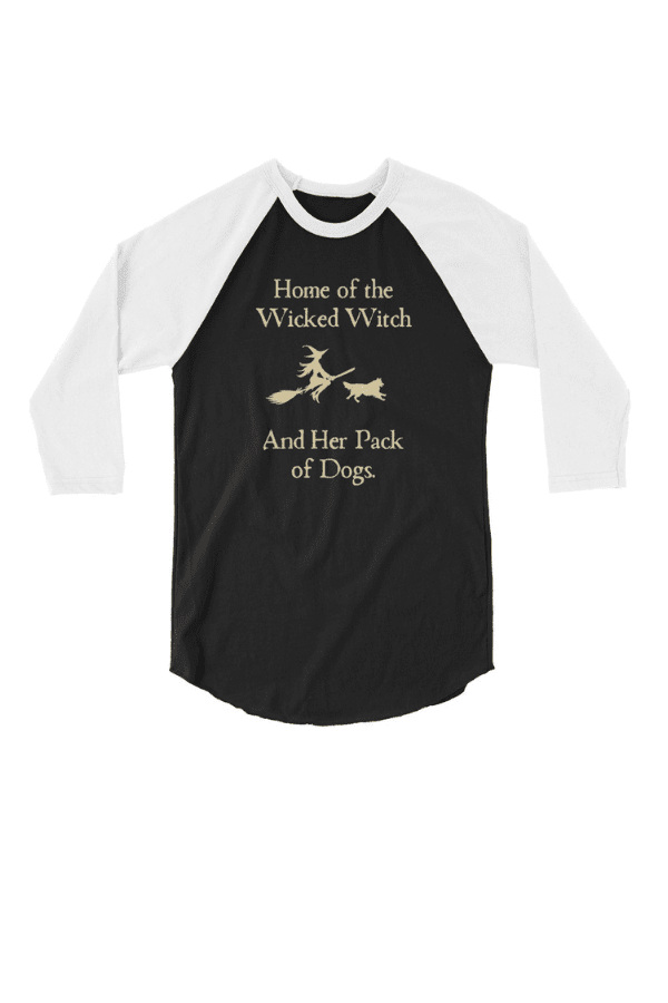 Wicked Witch 3/4 Tee (Unisex) - Doot's Pet LLC Collars For A Cause