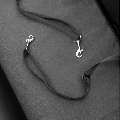 PupProtector™ Faux Leather Memory Foam Dog Car Bed -  Black - Doot's Pet LLC Collars For A Cause