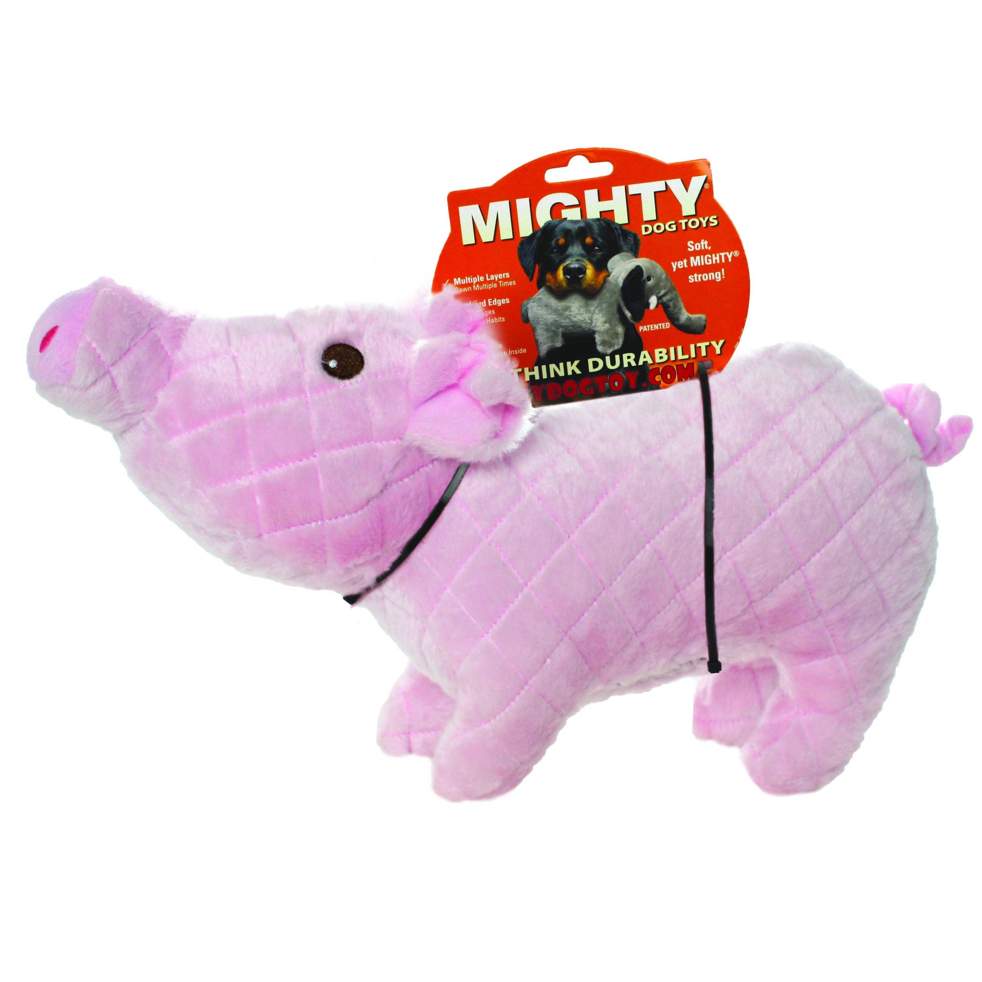 Tuffy Dog Toys - VIP Products - Mighty Massive Farm Piglet, Durable, Plush Dog Toy - Doot's Pet LLC Collars For A Cause