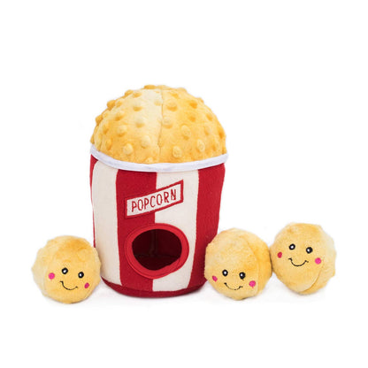 ZippyPaws - Zippy Burrow - Popcorn Bucket - Dog Toy