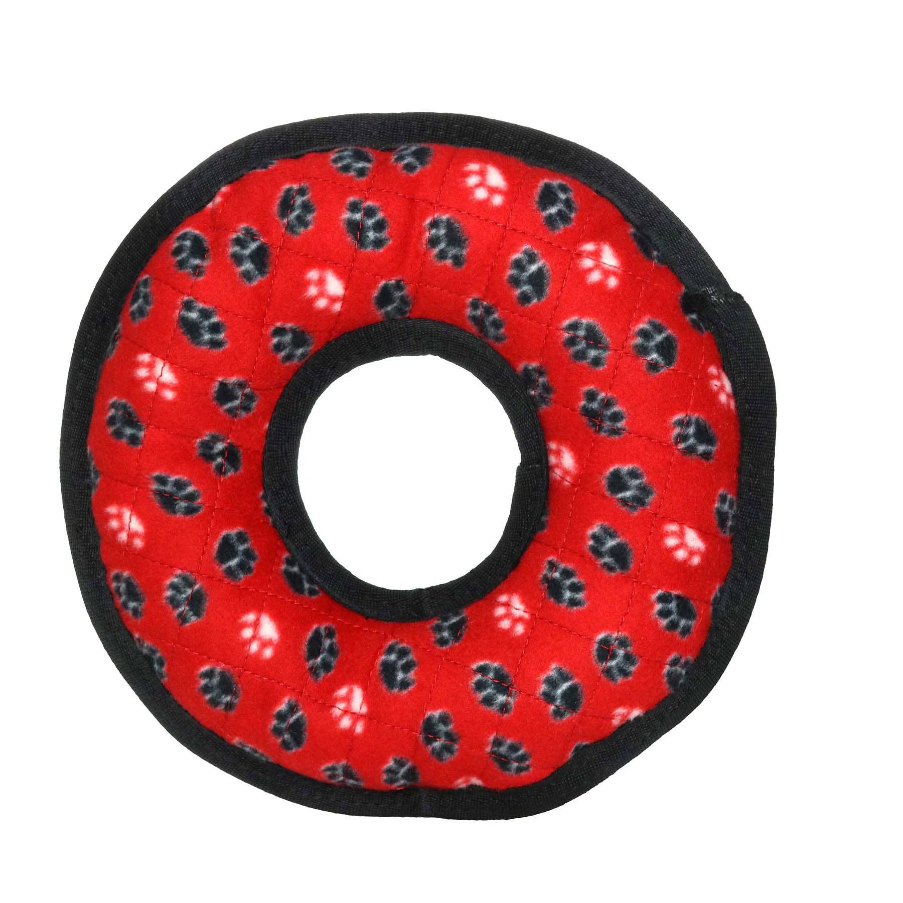 Tuffy Dog Toys - VIP Products - Tuffy Ultimate Ring - Red Paw, Durable, Squeaky Dog Toy - Doot's Pet LLC Collars For A Cause