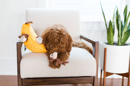 ZippyPaws - Zippy Burrow - Monkey 'n Banana - Dog Toy