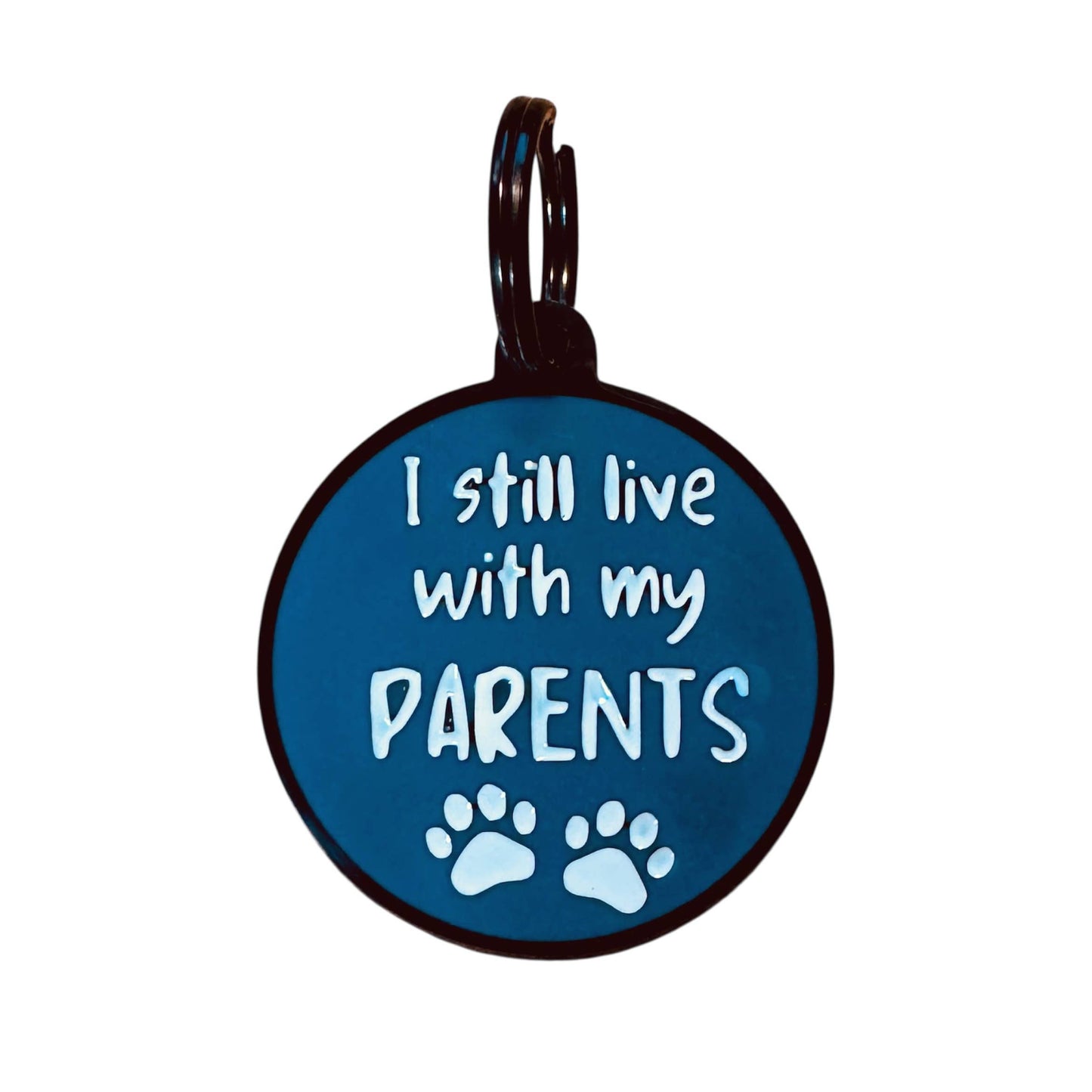 Koira - I Still Live With My Parents Dog ID Tag
