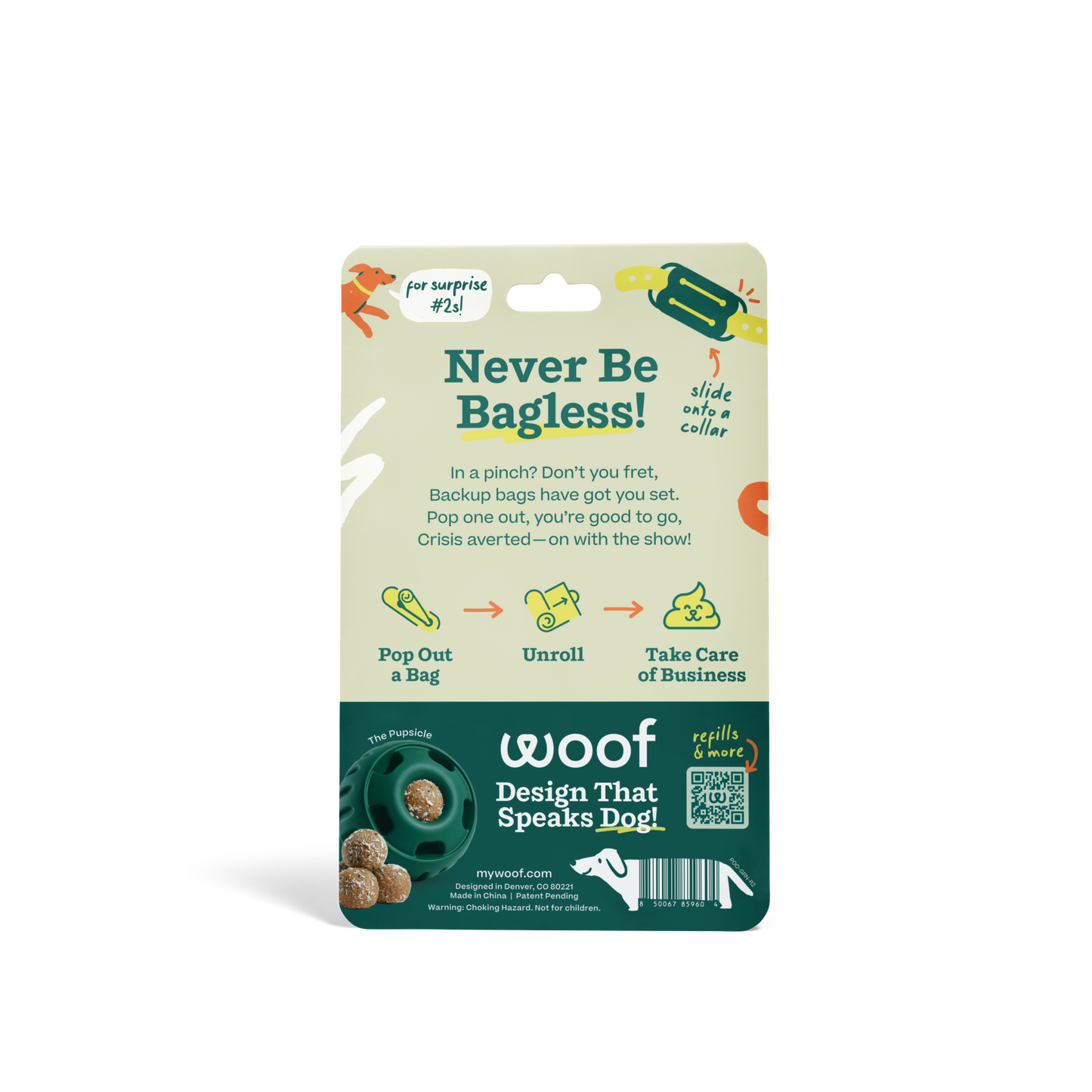 Woof - Poomergency - Forest Green