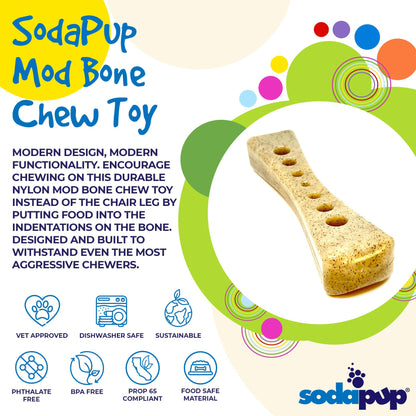 MOD Bone Nylon Dog Chew Toy for Aggressive Chewers | USA Made - Doot's Pet LLC Collars For A Cause