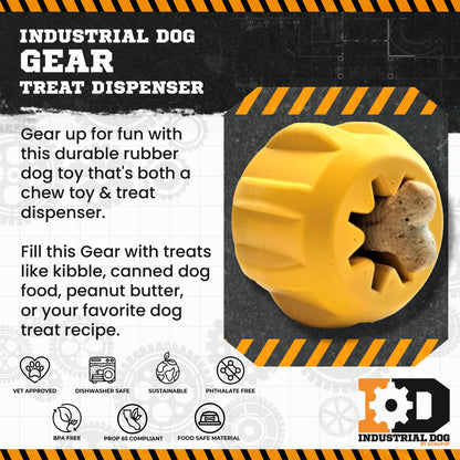 Gear eDispener Durable Rubber Treat Holder and Chew Toy - Doot's Pet LLC Collars For A Cause