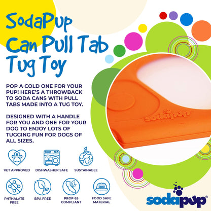 Pop Top Rubber Tug Toy for Interactive Play - Doot's Pet LLC Collars For A Cause